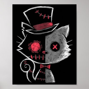 Womens Goth Summer Graphic Harajuku Gothic Creepy Poster
