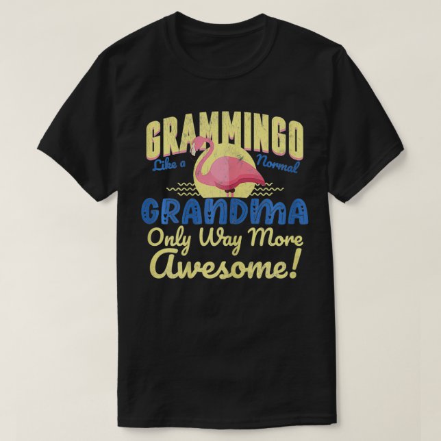 Womens Grammingo  For Grandma From Grandchildren G T-Shirt (Design Front)