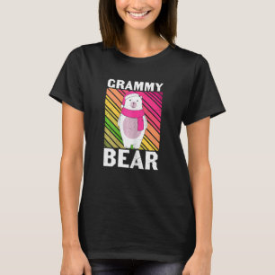 Womens Grammy Bear Cute Grandmother Grandma Snowma T-Shirt