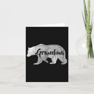 Women's Grandma Bear Outdoors Family Tee For Grand Card