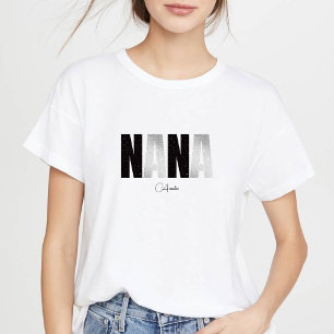 Women's Grandma Nana T-Shirts &Custom Name T-Shirt