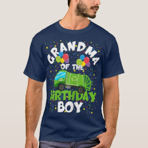 Womens Grandma Of Birthday Boy Matching Garbage Tr T-Shirt