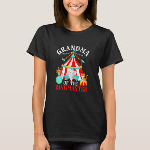 Womens Grandma Of The Ringmaster Kids Carnival Par T-Shirt