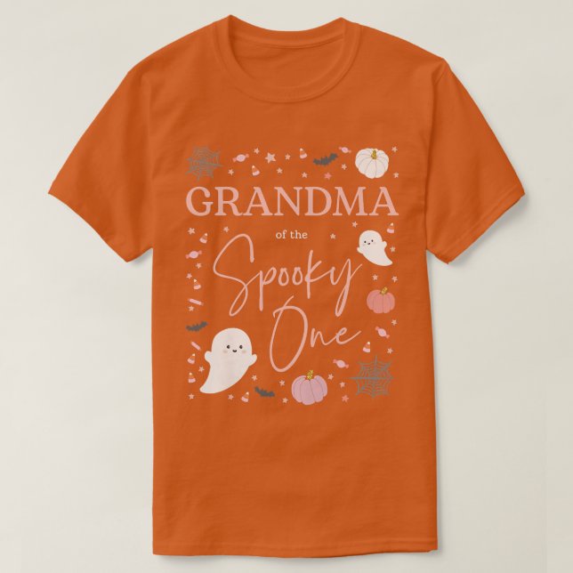 Womens Grandma of the Spooky One Girl First Birthd T-Shirt (Design Front)