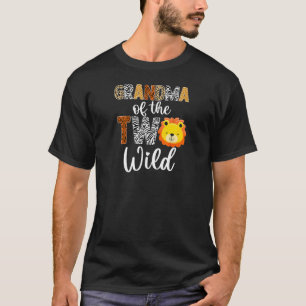 Womens Grandma of the Two Wild Nana Baby Lion 2nd T-Shirt