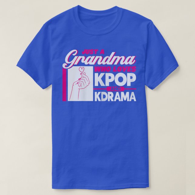 Womens Grandma Who Loves Kpop And Kdrama Kpop Merc T-Shirt (Design Front)