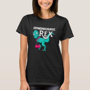 Womens Grandmasaurus Rex Funny Dinosaur Grandma T T-Shirt