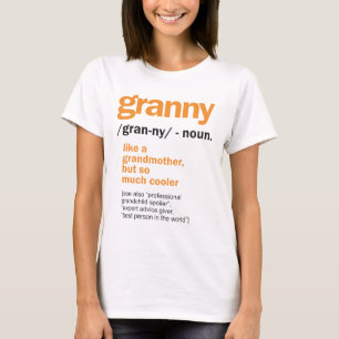 Womens Granny Definition Grandma Gift T-Shirt
