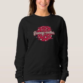 Womens Granny Mother  For Women Pink Leopard Mum L Sweatshirt