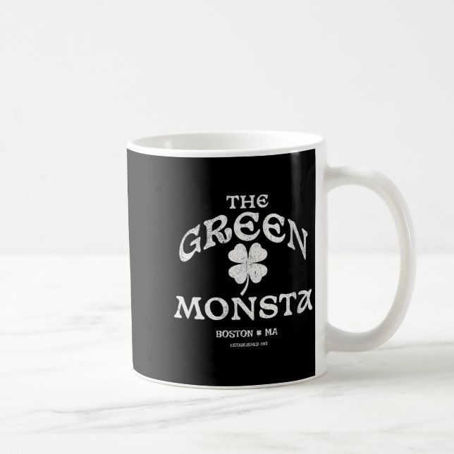 Womens Green Monsta Funny Boston M New England Srt Coffee Mug (Right)