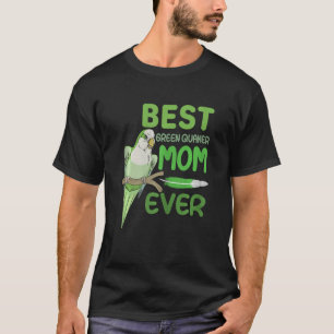 Womens Green Quaker Mum Monk Parakeet Best Green Q T-Shirt
