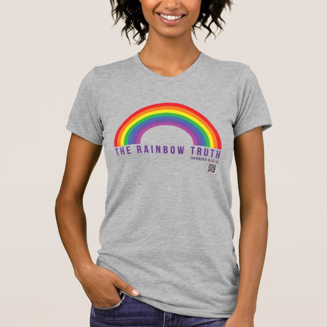 Women's Grey T-Shirt Rainbow Truth (Front)