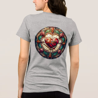 Women's Grey T-Shirt Tri-Blend Shirt