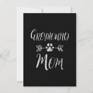Womens Greyhound Mum Shirt Italian Greyhound Mum Thank You Card