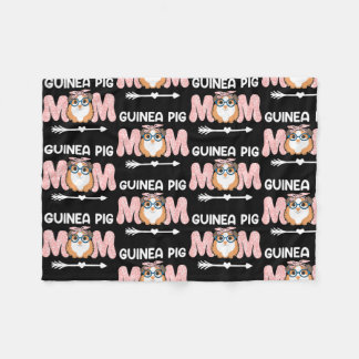 Womens Guinea Pig Mum Funny Rodents  Fleece Blanket