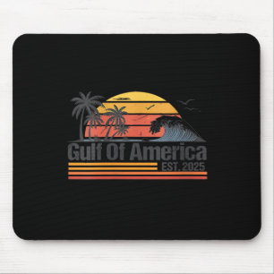 Womens Gulf Of Us America Est 2025 Retro Vintage B Mouse Pad