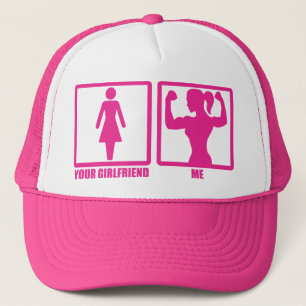 Women's Gym Humour, Does Your Girlfriend Even Lift Trucker Hat
