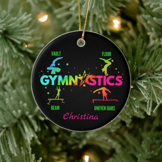 Women's Gymnastics Bars Beam Vault Floor Ceramic Tree Decoration (Tree)