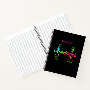 Women's Gymnastics Bars Beam Vault Floor Notebook