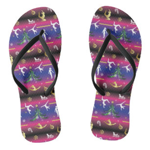 Women's Gymnastics Christmas Tree Jandals