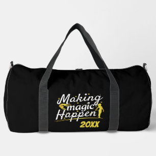 Women's Gymnastics Making Magic Happen Quote Duffle Bag