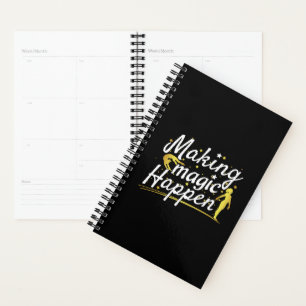 Women's Gymnastics Making Magic Happen Quote Planner