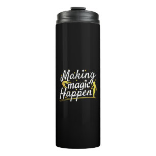 Women's Gymnastics Making Magic Happen Quote Thermal Tumbler