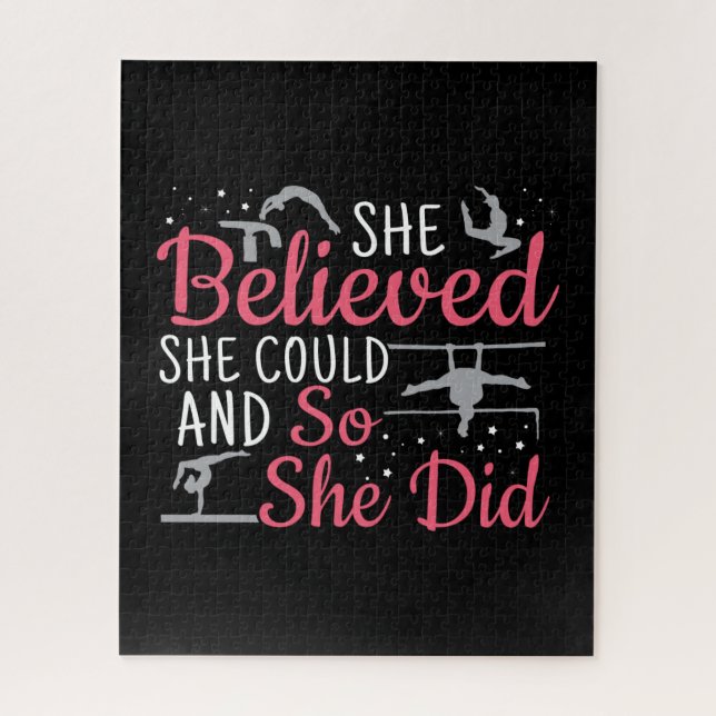 Women's Gymnastics - She Believed She Could Jigsaw Puzzle (Vertical)