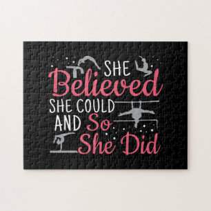 Women's Gymnastics - She Believed She Could Jigsaw Puzzle