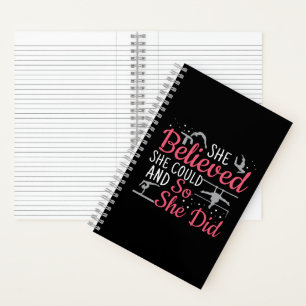 Women's Gymnastics - She Believed She Could Notebook