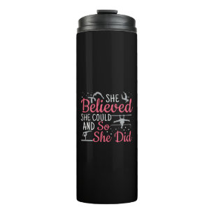 Women's Gymnastics - She Believed She Could Thermal Tumbler