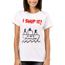 Women's H.M.S. Johnlock I SHIP IT! T-shirt