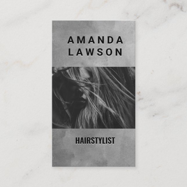 Womens Hair | Barber and Stylist Business Card (Front)