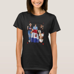 Womens Half American Half Paraguayan Womens Usa Bo T-Shirt