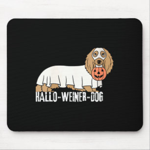 Womens Hallo-Weiner-Dog Dachshund Halloween Dog Mouse Pad