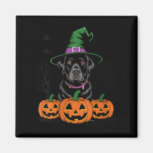 Womens Halloween Black Labrador Retriever Dog Magnet