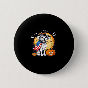 Women's halloween dog 6 cm round badge