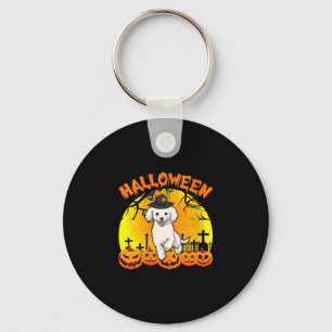 Women's halloween dog key ring