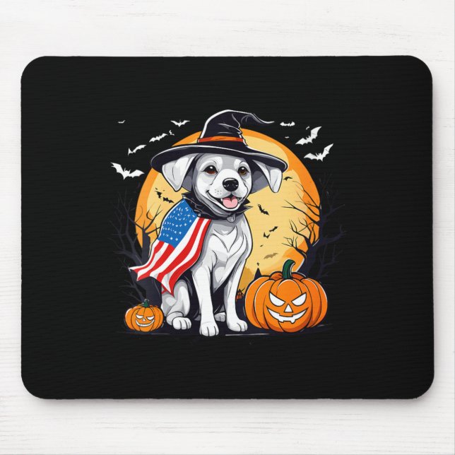 Women's halloween dog  mouse pad (Front)