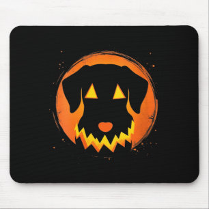 Womens Halloween Dog V-Neck Mouse Pad