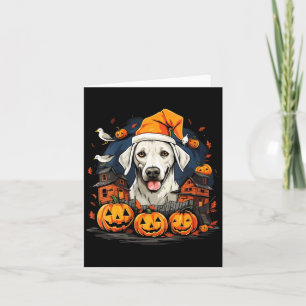 Womens Halloween Dog V-Neck T-Shirt1 Card