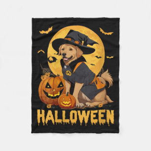 Womens Halloween Dog V-Neck T-Shirt4 Fleece Blanket