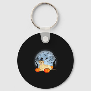 Women's halloween labrador key ring