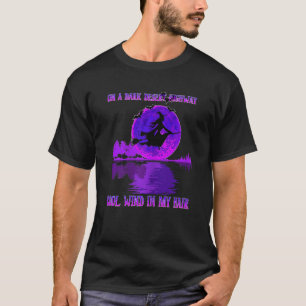 Womens Halloween On A Desert Highway Witch Cool Wi T-Shirt