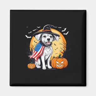 Women's halloween puppy magnet
