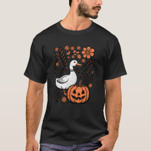 Womens Halloween Spooky Goosey Halloween Silly Goo T-Shirt