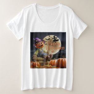 Women's Halloween Witch T-Shirt Plus Size T-Shirt