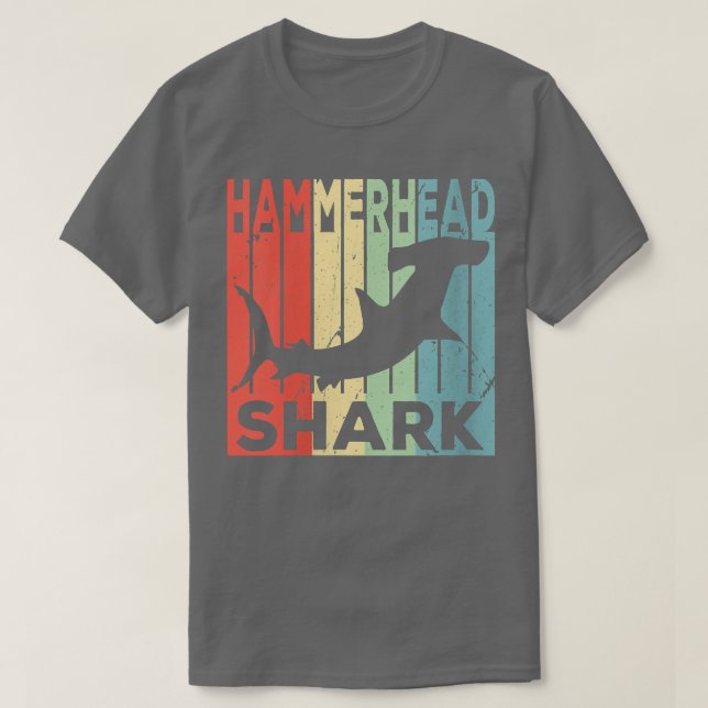 Womens Hammerhead Shark Vintage Unise VNeck  T-Shirt (Design Front)