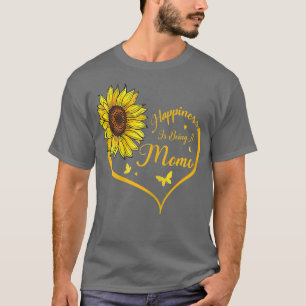 Womens Happiness is being a Momo Shirt Sunflower L