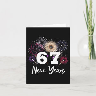 Womens Happy 2026 New Year's Eve Party 67 Meme V-n Card